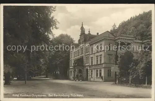 Bad Blankenburg Hotel Kurhaus Chrysopras Kat. Bad Blankenburg