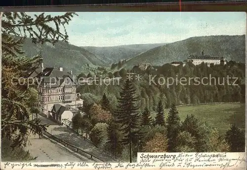 Schwarzburg Thueringer Wald Schloss Kat. Schwarzburg