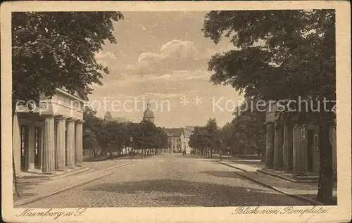 Naumburg Saale Blick vom Roonplatz Kat. Naumburg