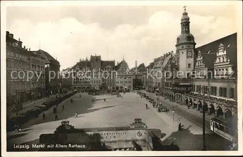 Leipzig Markt Altem Rathaus Kat. Leipzig