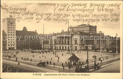 Leipzig Neues Theater Hochhaus Augustusplatz Kat. Leipzig