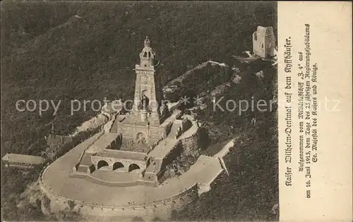 Kyffhaeuser Kaiser Wilhelm Denkmal Kat. Bad Frankenhausen