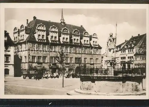 Naumburg Saale Rathaus Roland Markt Kat. Naumburg