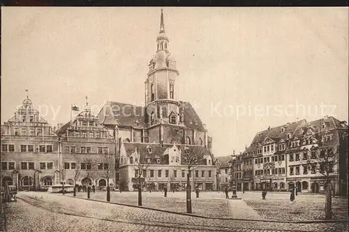 Naumburg Saale Marktplatz Wenzelskirche Kat. Naumburg