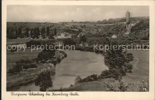 Naumburg Saale Burgruine Schoenburg Kat. Naumburg