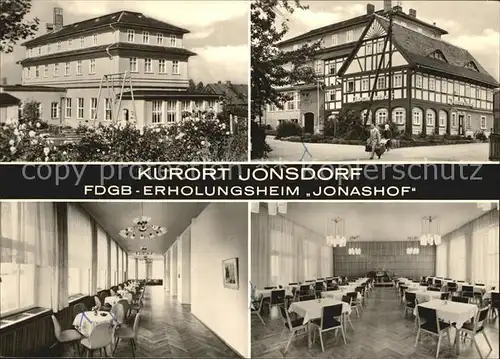 Jonsdorf FDGB Erholungsheim Jonashof Kat. Kurort Jonsdorf