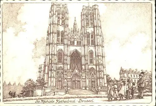 Bruessel Bruxelles Saint Michiels Kathedraal Kat. 