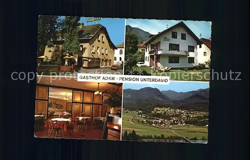 Gummern Gasthof Adam Pension Unterdavid Kat. Schnackenburg