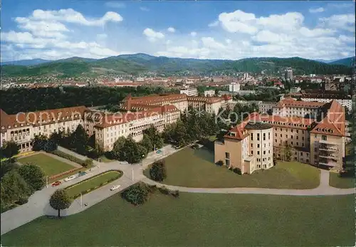 Freiburg Breisgau Universitaetskliniken Fliegeraufnahme Kat. Freiburg im Breisgau