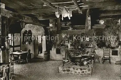 Celle Niedersachsen Bomann Museum Flett Niedersaechsischen Bauernhaus Kochstelle Kat. Celle