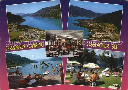 Ossiach Ossiachersee Fliegeraufnahme Terrassen Camping 