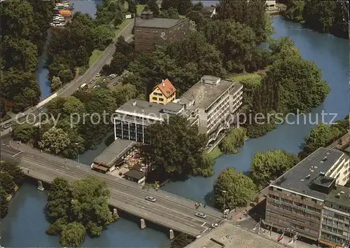 Heilbronn Neckar Insel Hotel Fliegeraufnahme Kat. Heilbronn