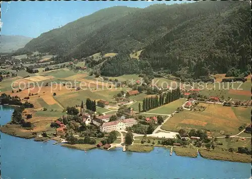 Ossiach Ossiachersee Stift Fliegeraufnahme