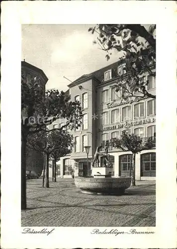 Duesseldorf Radschlaeger Brunnen  Kat. Duesseldorf