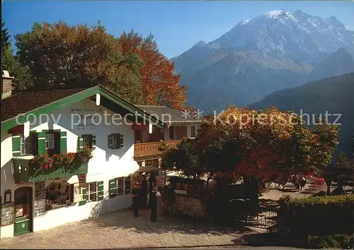 Ramsau Berchtesgaden Berggasthof und Pension Zipfhaeusl Kat. Ramsau b.Berchtesgaden