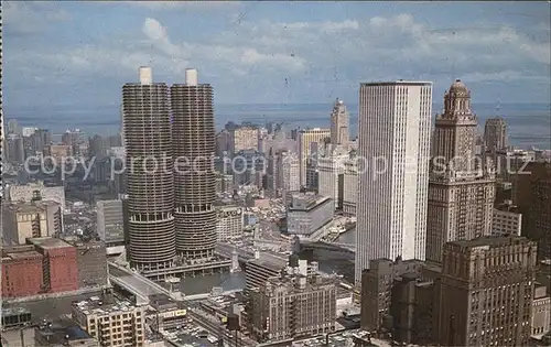 Chicago Illinois Marina City Skyline Kat. Chicago