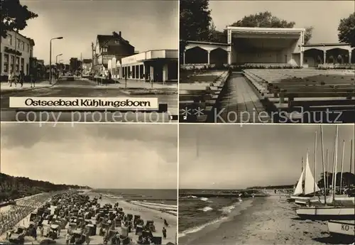 Kuehlungsborn Ostseebad Maxim Gorki Strasse Konzertgarten Strand Kat. Kuehlungsborn