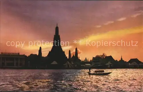 Thonburi Sunset at wat Arun