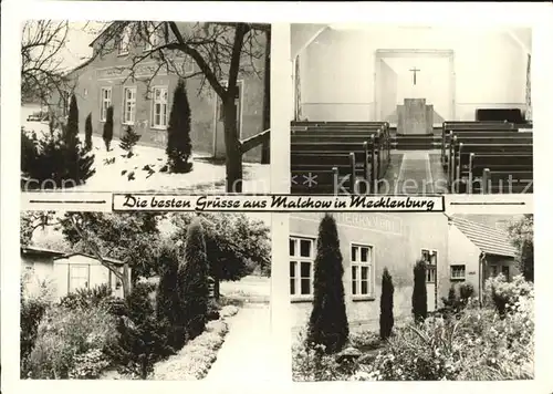 Malchow Kirche Inneres  Kat. Malchow Mecklenburg