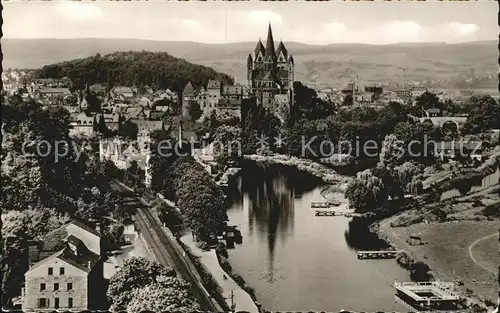 Limburg Lahn Blick von der Autobahn Dom Kat. Limburg a.d. Lahn