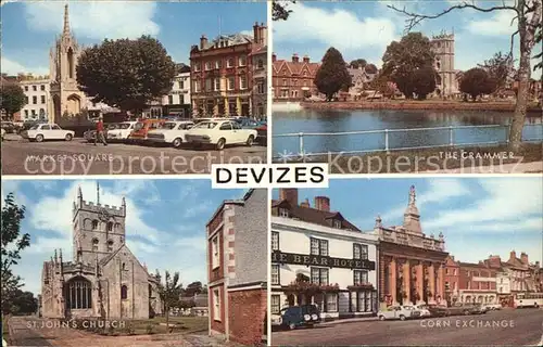 Devizes Kennet Crammer Market Square St. Johns Church  Kat. Kennet