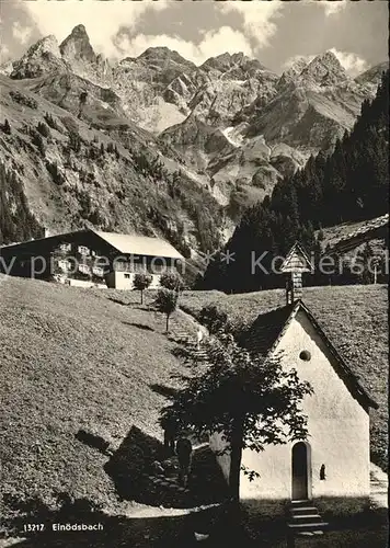 Einoedsbach mit Kapelle Kat. Oberstdorf