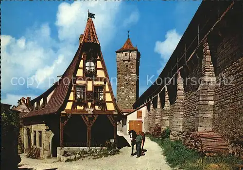 Rothenburg Tauber Schuett Alte Schmiede Kat. Rothenburg ob der Tauber