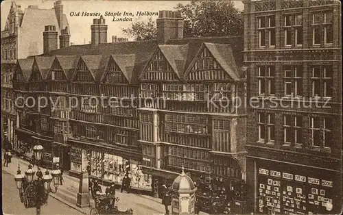 London Old Houses Staple Inn Holborn  Kat. City of London