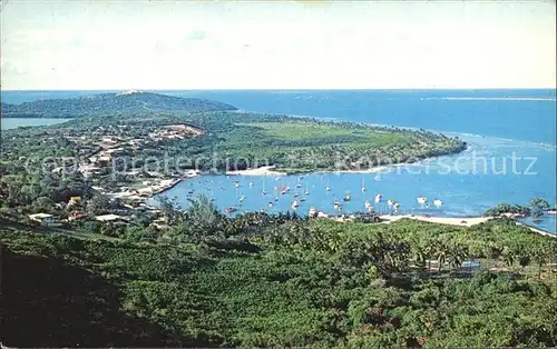 Puerto Rico Panorama Las Croabas Fishing Village Kat. Puerto Rico