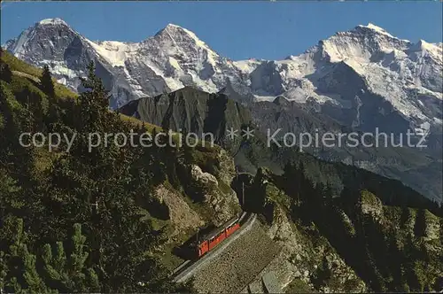 Schynige Platte Bahn Eiger Moench Jungfrau Kat. Eisenbahn