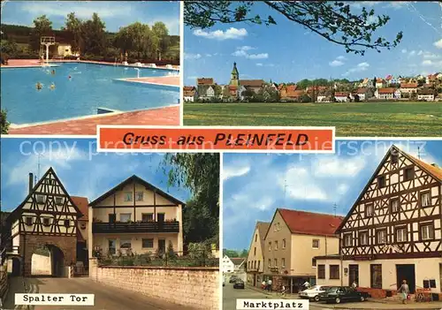 Pleinfeld Freibad Spalter Tor Marktplatz Kat. Pleinfeld