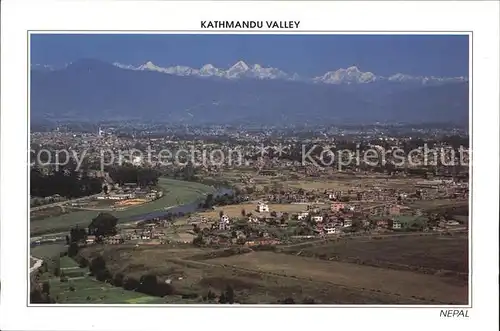 Kathmandu Valley with Langtang Ranges Kat. Kathmandu