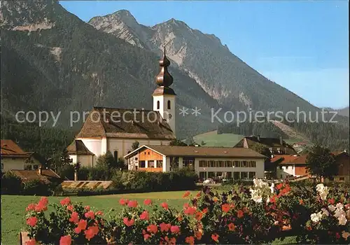 Inzell mit Kirche und Rauschenberg Kat. Inzell