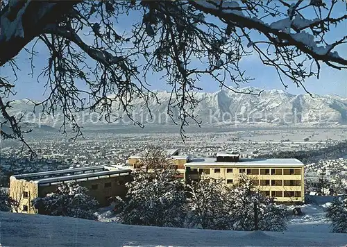 Batschuns Bildungshaus Winterpanorama Alpen / Oesterreich /