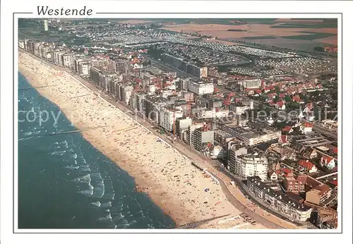 Westende Fliegeraufnahme Strand Kat. 