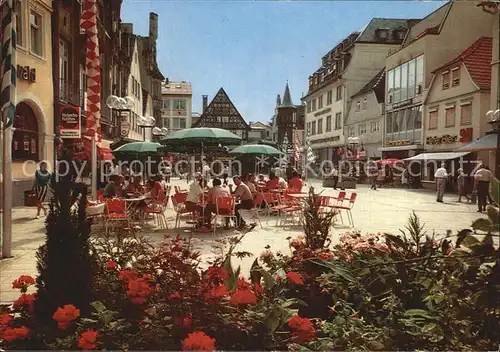 Bad Kissingen Marktplatz Strassencafe Kat. Bad Kissingen