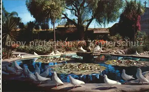 San Juan Capistrano Brunnen mit Tauben Kat. San Juan Capistrano