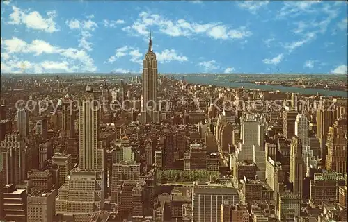 New York City Fliegeraufnahme Skyline Empire Stat Building