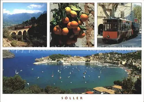 Soller Mallorca Viadukt Strassenbahn Fliegeraufnahme Kat. 