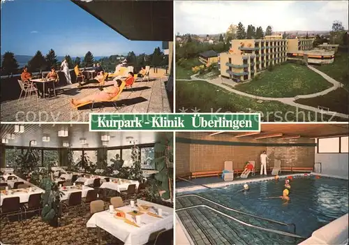 ueberlingen Bodensee Kurpark Klinik Terrasse Speisesaal Hallenbad Kat. ueberlingen