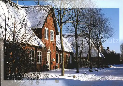 Insel Foehr Alkersum im Winter Kat. Wyk auf Foehr