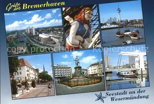 Bremerhaven Zugbruecke Hafen Denkmal  Kat. Bremerhaven