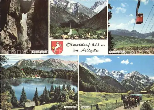 Oberstdorf Breitachklamm Total Nebelhornbahn Freibergsee Birgsautal Kat. Oberstdorf