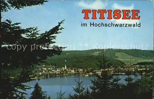 Titisee Neustadt Panorama Kat. Titisee Neustadt