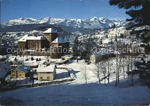 Feldkirch Vorarlberg mit Schweizer Berge Kat. Feldkirch