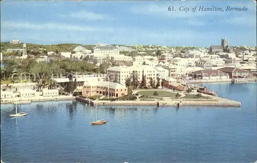 Hamilton Bermuda Fliegeraufnahme Kat. 