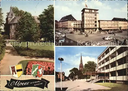 Moers Promenade Park Innenstadt Gebaeude Kirche Kat. Moers