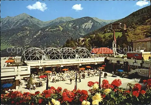 Badgastein Thermalbad Wintersportplatz an der Tauernbahn Neues Kongresszentrum Kirche Alpen Kat. Bad Gastein