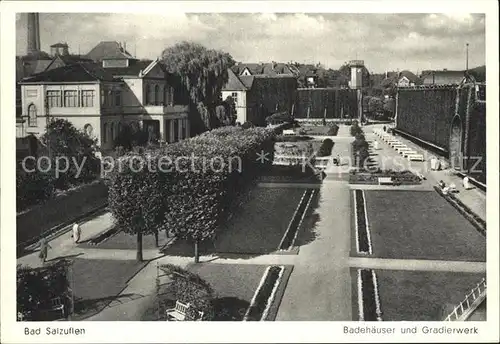 Bad Salzuflen Badehaeuser und Gradierwerk Kat. Bad Salzuflen