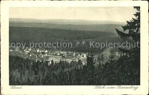 Elend Harz Blick vom Barenberg Kat. Elend Harz